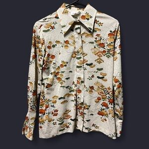 Saks Fifth Avenue Multicolor Floral Shirt